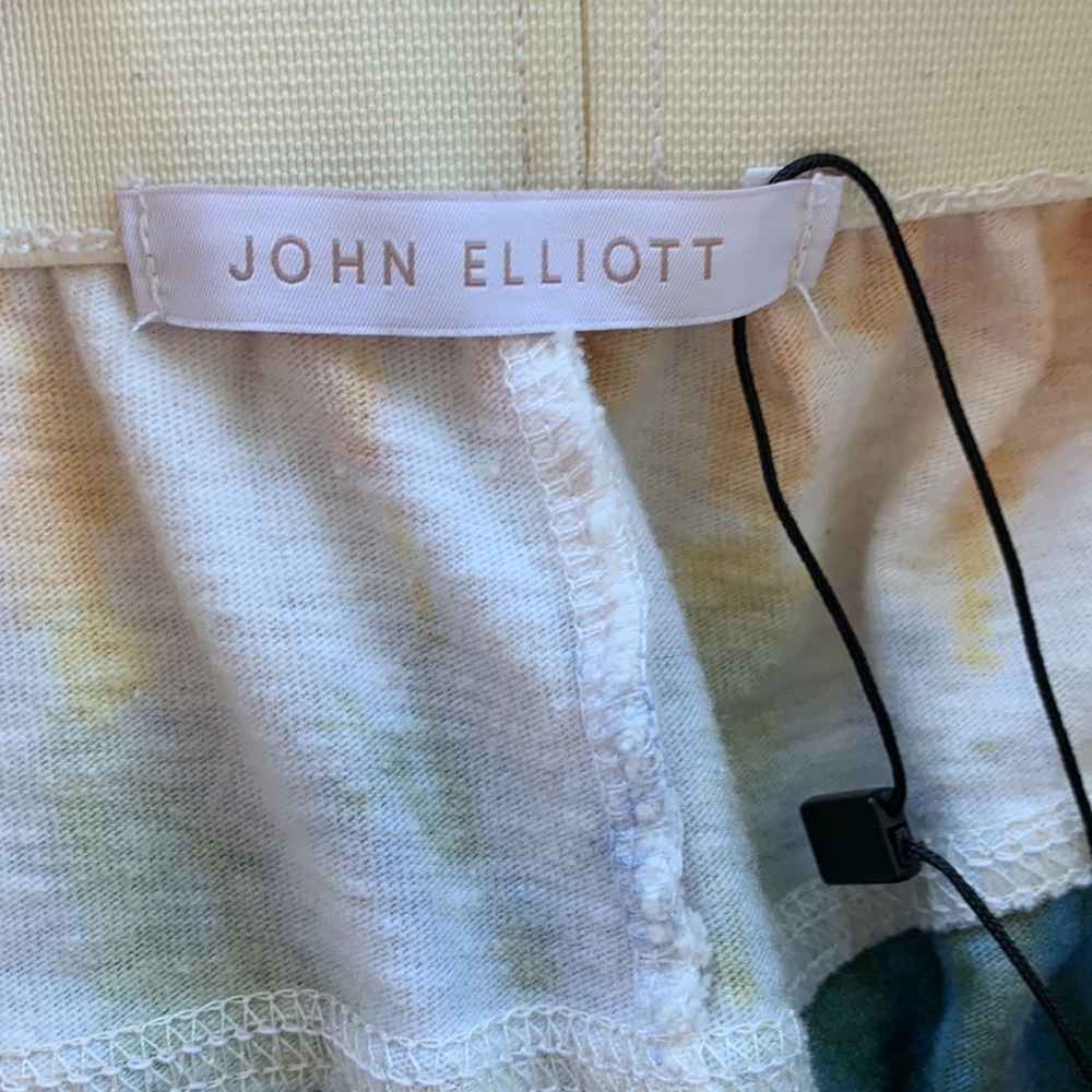 John Elliott Tie Dye Drawstring Reconstructed Lounge Shorts Sz Xl — image 4 of 6